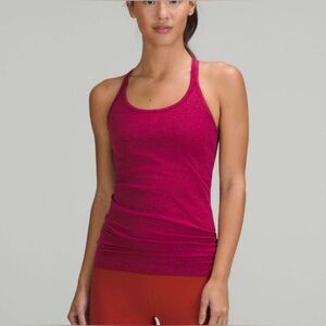Lululemon Ebb to Street Tank Top Racerback Magenta Purple Pink Athletic Fitted 8
